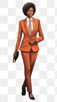 PNG African woman adult blazer suit. AI generated Image by rawpixel.