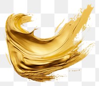 PNG  Gold brush stroke white background splattered abstract. AI generated Image by rawpixel.