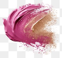 PNG  Glitter texture brush stroke white background splattered abstract. AI generated Image by rawpixel.