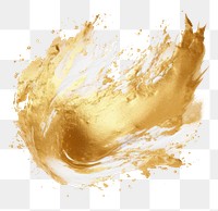 PNG Glitter texture white gold brushstroke white background splattered splashing. 