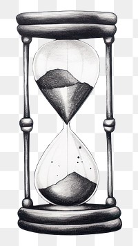 PNG  Hourglass hourglass monochrome deadline