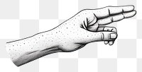 PNG  Hand drawing finger sketch. AI generated Image by rawpixel.