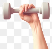 PNG  Holding dumbbell sports hand gym. AI generated Image by rawpixel.