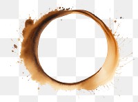PNG Coffee stain circle white background splattered. AI generated Image by rawpixel.