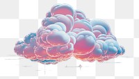 PNG A Cloud isolated on clear solid background cloud backgrounds nature. AI generated Image by rawpixel.