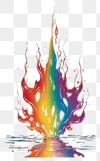 PNG A flame spark effect isolated on clear solid background light fire art. AI generated Image by rawpixel.