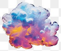 PNG A smoke Cloud isolated on clear solid background cloud black background invertebrate. AI generated Image by rawpixel.