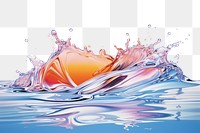 PNG Water swish isolated on clear solid background backgrounds outdoors sea. AI generated Image by rawpixel.