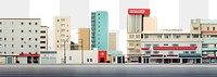 PNG  City buildings city architecture cityscape. AI generated Image by rawpixel.