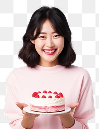 PNG Japanese girl cake dessert holding. AI generated Image by rawpixel.