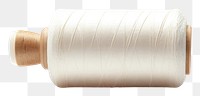 PNG  Roll of thread and needle white white background technology. AI generated Image by rawpixel.