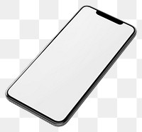 PNG Blank smartphone screen mockup white background portability electronics. AI generated Image by rawpixel.