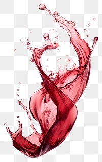 PNG Beautiful red color wine water swish glass white background refreshment. AI generated Image by rawpixel.