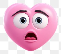 PNG  Pink heart face cartoon toy. AI generated Image by rawpixel.