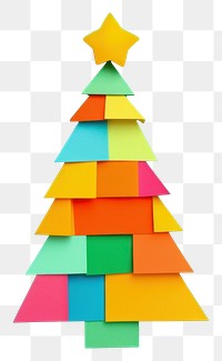 PNG  Christmas tree paper celebration decoration. AI generated Image by rawpixel.