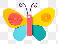 PNG  A cute butterfly with a flower pattern creativity cartoon. AI generated Image by rawpixel.