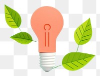 PNG  Light bulb with green plant lightbulb leaf electricity. AI generated Image by rawpixel.