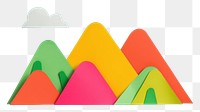 PNG  Mountain creativity triangle origami. AI generated Image by rawpixel.