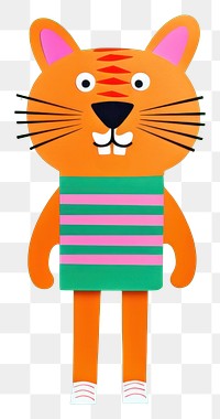 PNG  Tiger toy anthropomorphic representation. AI generated Image by rawpixel.