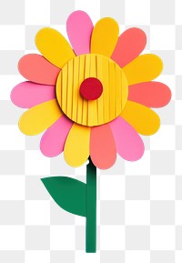 PNG  Sun flower daisy plant art. AI generated Image by rawpixel.