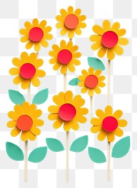 PNG  Sun flowers plant daisy inflorescence. AI generated Image by rawpixel.
