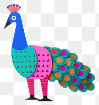 PNG  Peacock animal nature bird. AI generated Image by rawpixel.