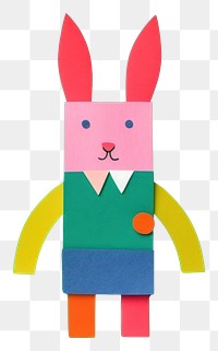 PNG  Rabbit toy anthropomorphic representation. AI generated Image by rawpixel.