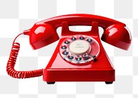 PNG Vintage red telephone electronics technology telephony