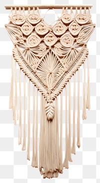PNG Macrame wall decor art white background creativity. AI generated Image by rawpixel.