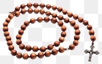PNG Rosary necklace jewelry cross. AI generated Image by rawpixel.