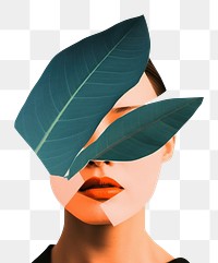 PNG Tropical leaves portrait adult plant. AI generated Image by rawpixel.