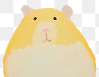 PNG Hamster painting animal mammal. AI generated Image by rawpixel.