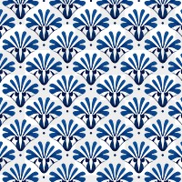 PNG Thai blue pattern backgrounds shape repetition. 