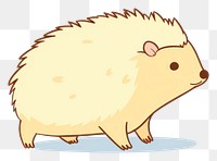 PNG Hedgehog hedgehog hamster cartoon. AI generated Image by rawpixel.