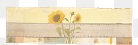 PNG Sun sunflower painting plant. AI generated Image by rawpixel.