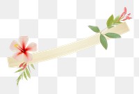 PNG Tropical flowers petal plant leaf. AI generated Image by rawpixel.