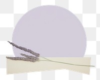 PNG Moon with tape lavender flower plant. AI generated Image by rawpixel.
