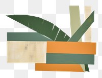 PNG Tropical leaves painting art creativity. AI generated Image by rawpixel.