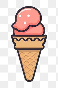 PNG Ice cream dessert food freshness. AI generated Image by rawpixel.