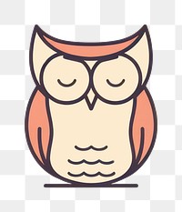 PNG Owl cartoon drawing sketch. AI generated Image by rawpixel.
