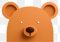 PNG Bear cartoon white background anthropomorphic. AI generated Image by rawpixel.