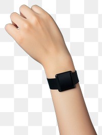 PNG Smartwatch wearing on the wrist hand wristwatch adult. AI generated Image by rawpixel.