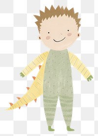PNG Boy character in dragon costume toy white background representation. AI generated Image by rawpixel.