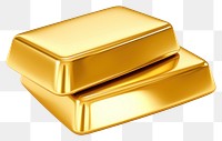 PNG Gold ingots white background treasure savings. AI generated Image by rawpixel.