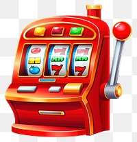 PNG Slot machine gambling cartoon game. AI generated Image by rawpixel.