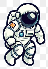 PNG Astronaut cartoon futuristic technology. AI generated Image by rawpixel.