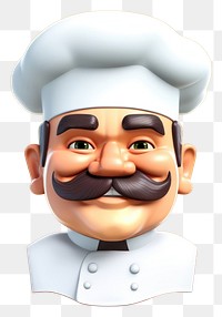 PNG Chef cartoon moustache freshness. AI generated Image by rawpixel.
