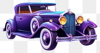 PNG Luxury 1930 car vehicle cartoon wheel. AI generated Image by rawpixel.