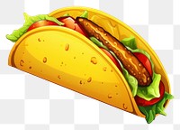 PNG Taco food hamburger vegetable. AI generated Image by rawpixel.