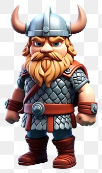 PNG Viking full body cartoon toy representation. AI generated Image by rawpixel.